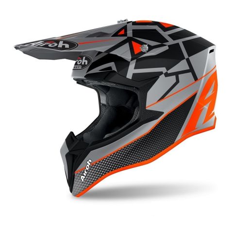 Casco Off Road Airoh Wraap Mood Orange Matt