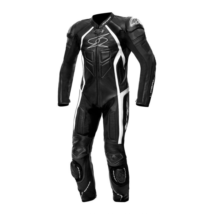 Tuta Intera In Pelle Spyke Losail Race Black/white
