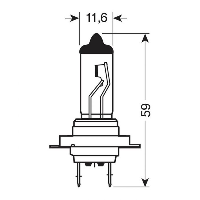 Lampadina Alogena Lampa 12v - H7 - 55w