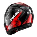 Casco Integrale Shark Ridill Mecca Black Red Silver
