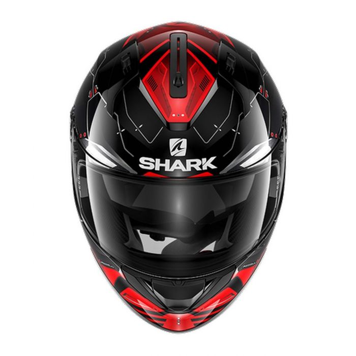 Casco Integrale Shark Ridill Mecca Black Red Silver