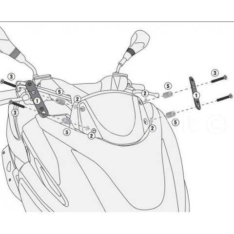 GID2120KIT.jpg| KIT ATTACCHI GIVI PER LASTRA 2120DT YAMAHA TRICITY 125 '14-'15
