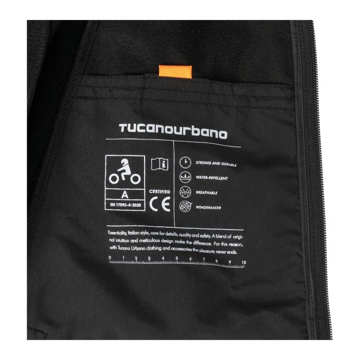 Softshell A Tre Strati Tucano Urbano Ovetto Ce Nero