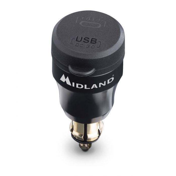 Mp-din-usb C Caricatore Usb+usb-c Din Midland