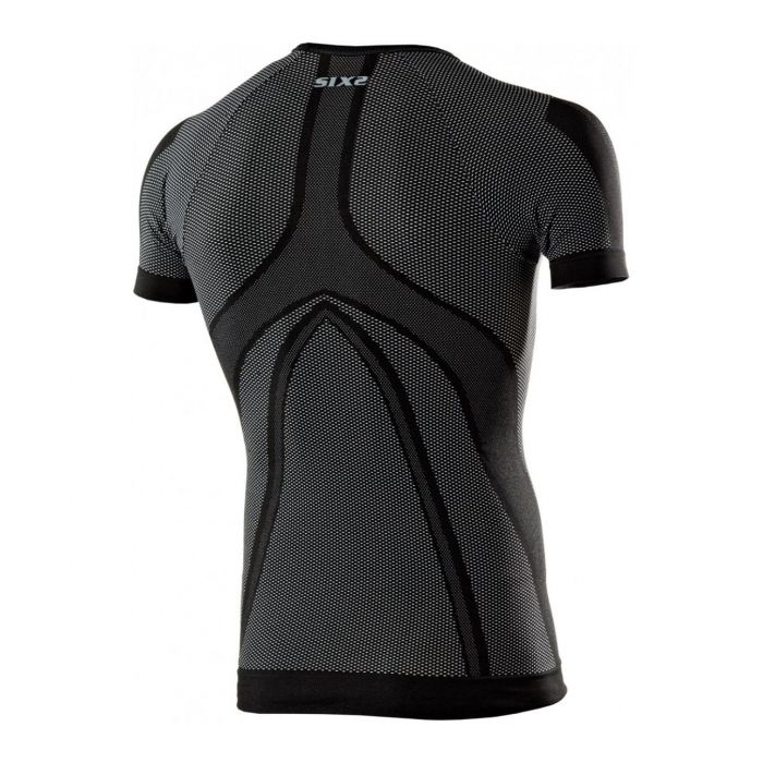 T-shirt Girocollo In Carbon Underwear Sixs Black Carbon