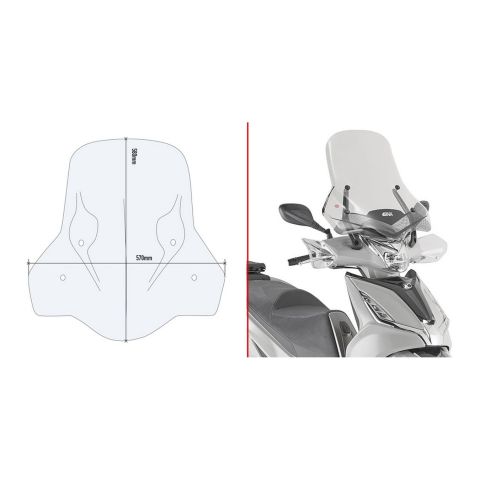 Schermo Givi Per Kymco Agility 300 R16 2019-21