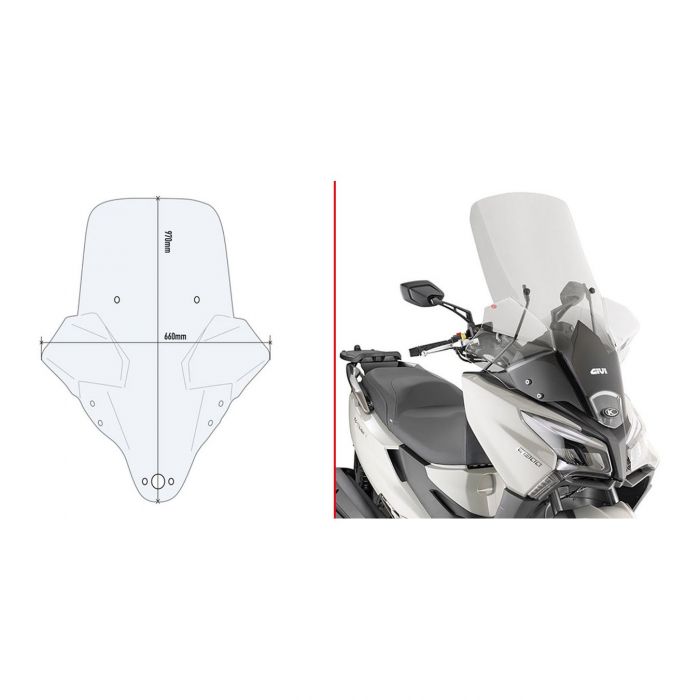 Parabrezza Givi Per Kymco X-town125-300