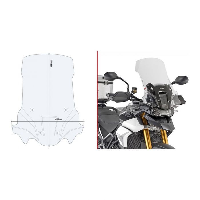 Cupolino Givi Per Triumph Tiger900 20-21