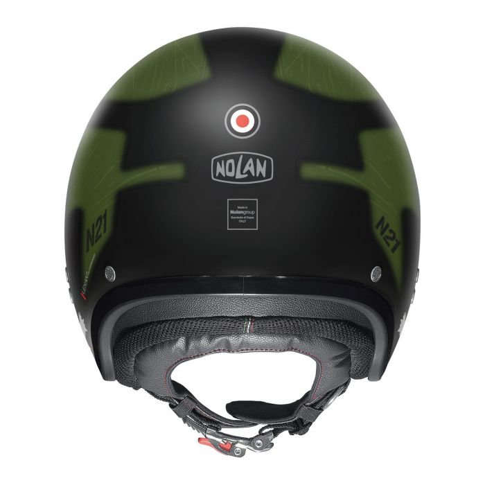 Casco Jet Nolan N21 Skydweller Green Black Matt
