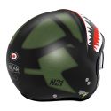Casco Jet Nolan N21 Skydweller Green Black Matt