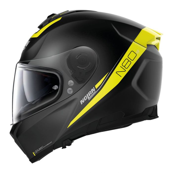 Casco Integrale Nolan N80-8 Staple N-com Yellow Black Matt