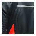 Giacca In Pelle Dainese Racing 4 Black/fluo-red