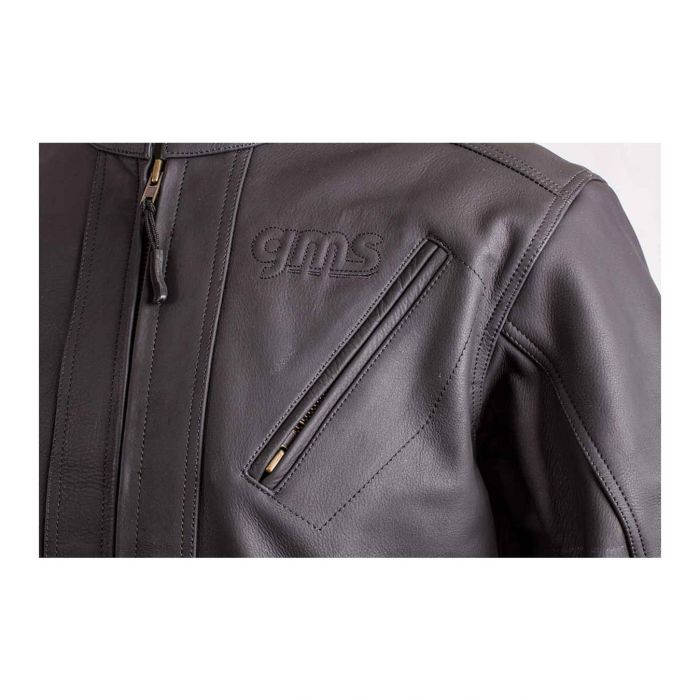 Giacca In Pelle Gms Panther Nero