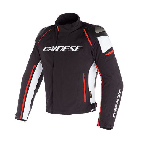 Giacca D-dry Dainese Racing 3 Black/white/fluo-red