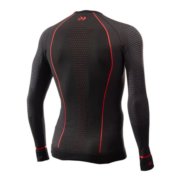Maglia Termica Maniche Lunghe Sixs Blazefit Black/red