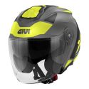 Casco Jet Givi X25 Target Titanio/nero/giallo