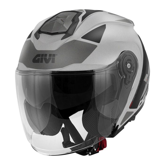 Casco Jet Givi X25 Target Titanio/nero