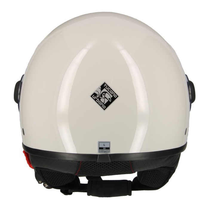 Tucano El'jettin helmet with integrated Bluetooth Glossy ice white