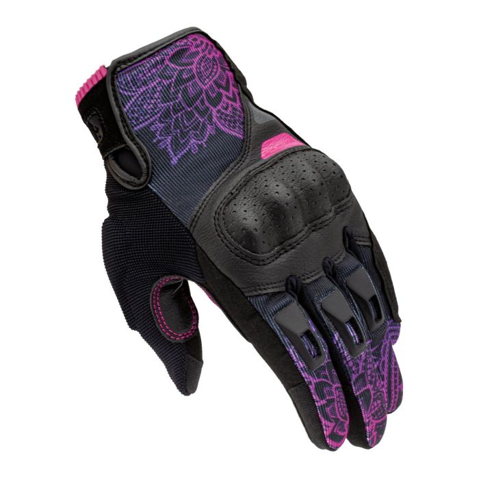 Guanti Tucano Urbano Lady Stacca Nero–viola Graphic