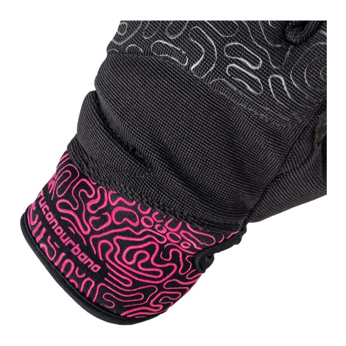 Guanto Tucanourbano 9961hw Mod. Lady Miky Nero-fucsia Graphic