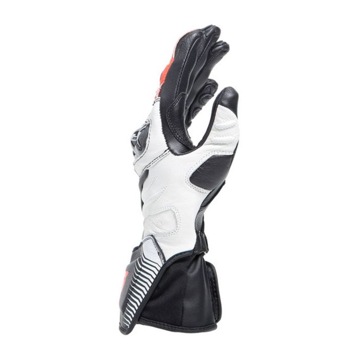 Guanti In Pelle Carbon 4 Lady Lunghi Black/white/fluo-red