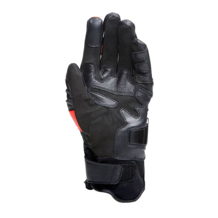 Guanti In Pelle Dainese Carbon 4 Corti Black/fluo-red