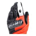 Guanti In Pelle Dainese Carbon 4 Lunghi Black/fluo-red/white