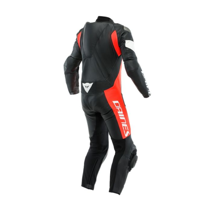 Tuta In Pelle Traspirante Dainese Tosa 1pcs Black/fluo-red/white