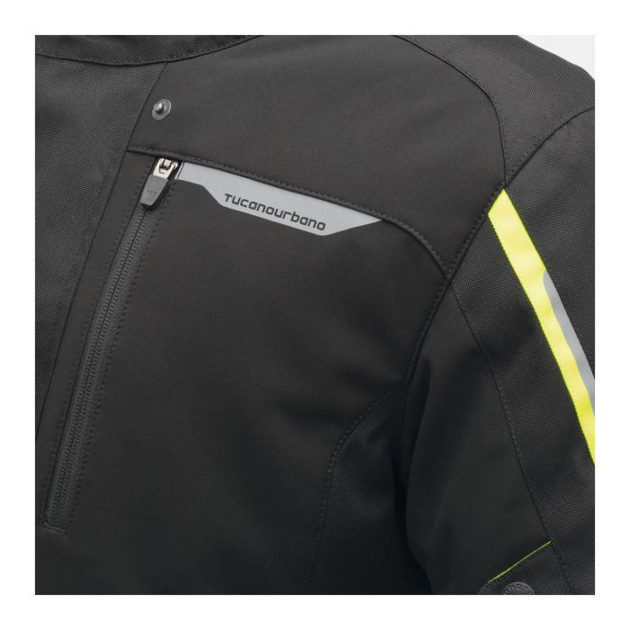 Giacca 4 Stagioni Tucano Urbano 4stroke Nero-giallo Fluo