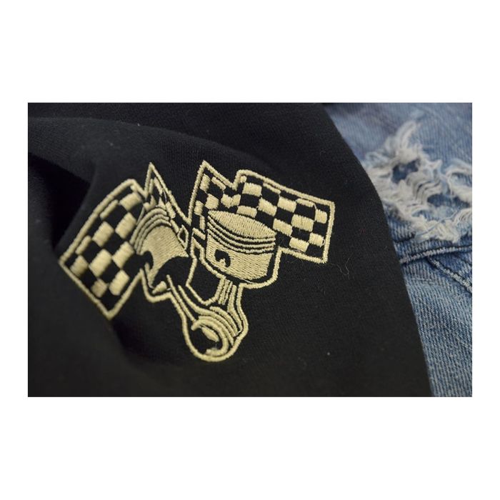 Felpa In Jeans Rusty Pistons Garret Nero