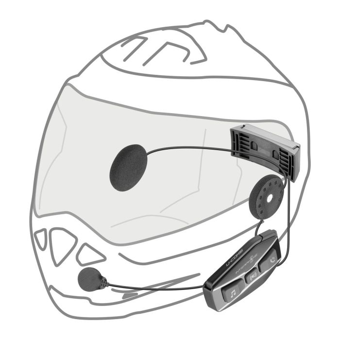 Doppio Auricolare Bluet. Ucom16 Da Casco