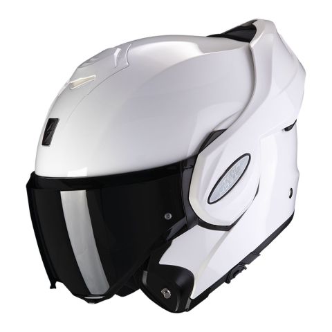 Casco Modulare Flip Back Scorpion Exo-tech Evo Solid White