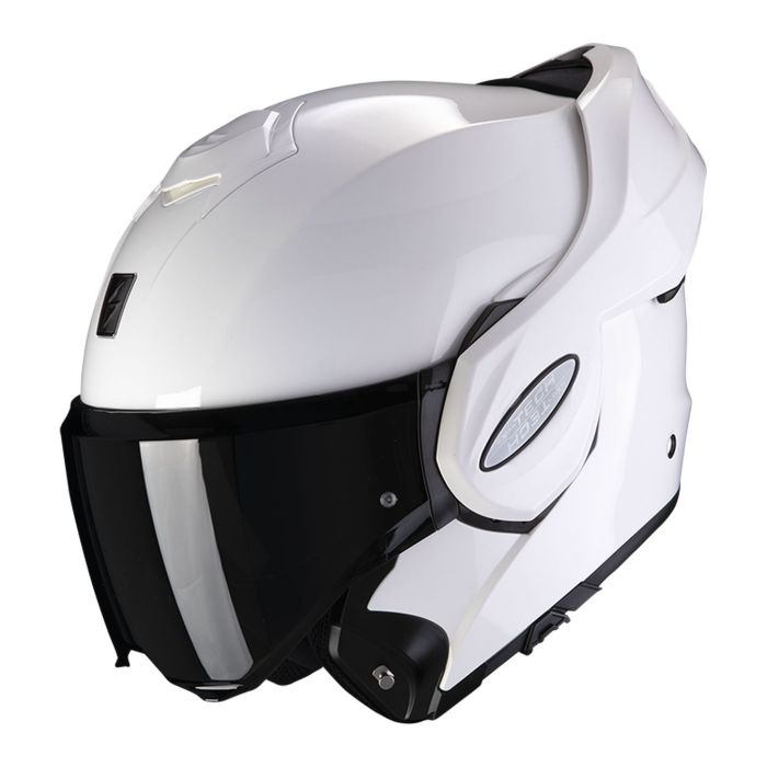 Casco Modulare Flip Back Scorpion Exo-tech Evo Solid White