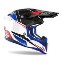 Casco Airoh Off Road Aviator 3 Push Blue/red Gloss