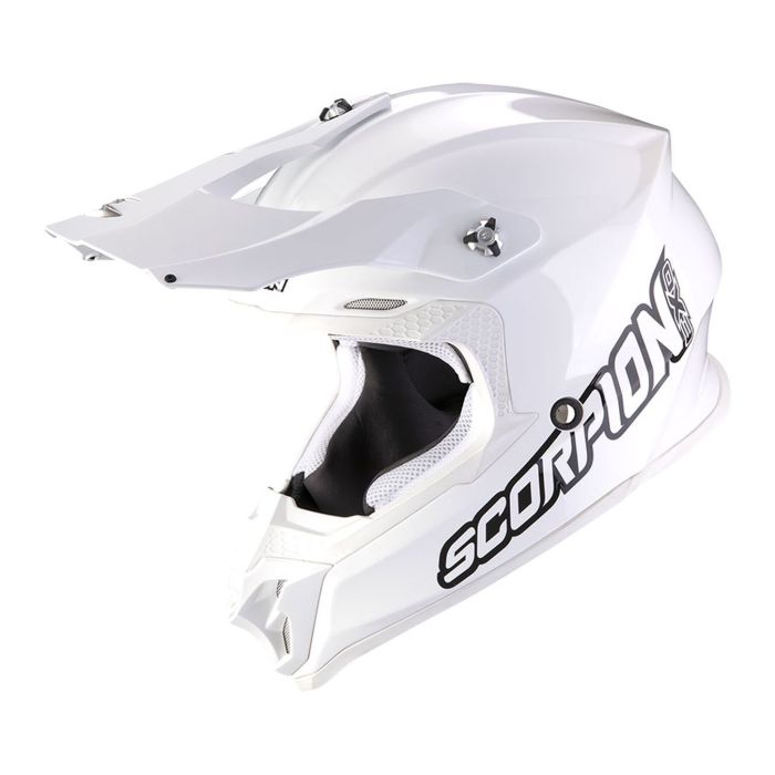 Casco Off Road Scorpion Vx-16 Evo Air Solid White-white
