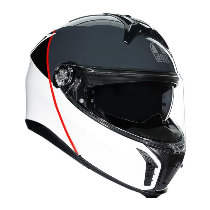 Casco Modulare Agv Tourmodular Balance White/grey/r
