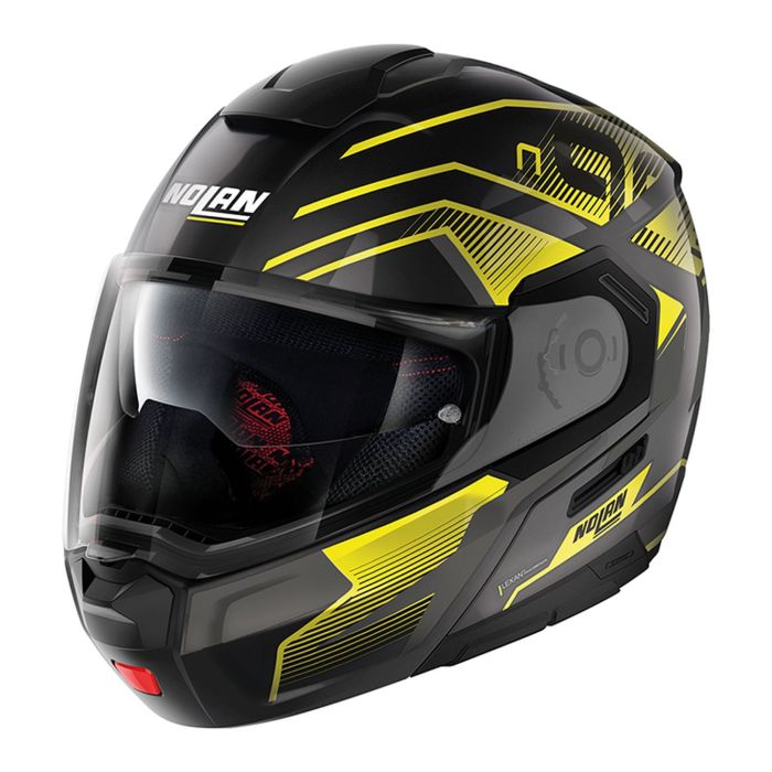 Casco Nolan Modulare N90-3 Comeback N-com Metal Black Yellow