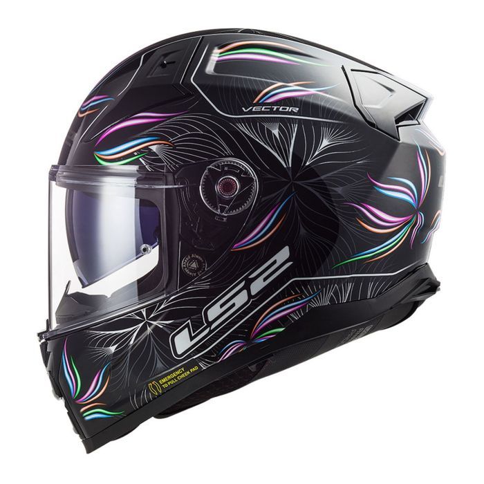 Casco Integrale Ls2 Ff811 Vector Ii Tropical 06 Black White