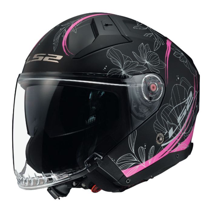 Casco Jet Ls2 Of603 Infinity Ii Lotus 06 Matt Pink