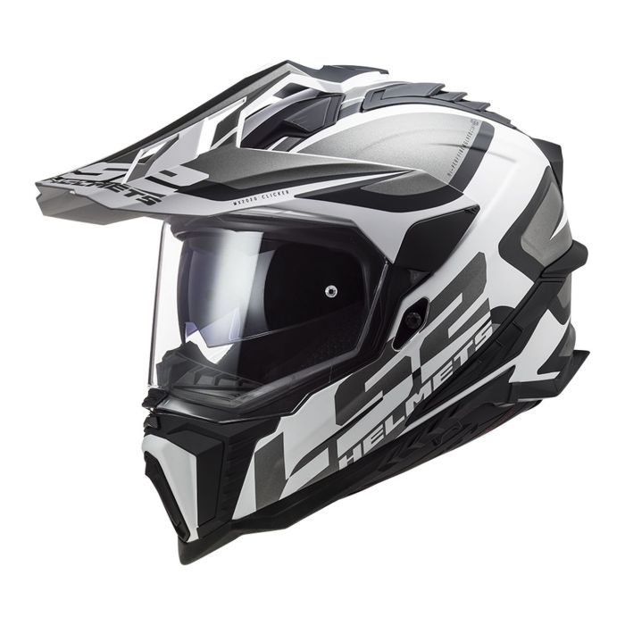 Casco Trail Ls2 Mx701 Explorer Alter 06 Matt Black White