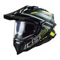 Casco Trail Ls2 Mx701 Explorer C Edge 06 Gloss Black H-v Yell