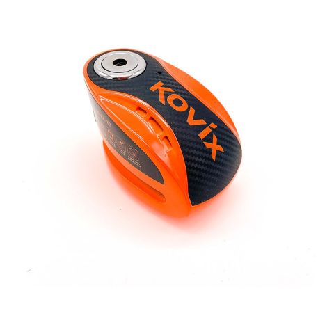 Bloccadisco Allarmato Kovix Knx6 Perno 6mm Fluo Arancio
