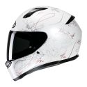 Casco Integrale Hjc C10 Epik Bianco Oro