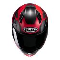Casco Integrale Hjc C10 Tins Rosso Nero Opaco