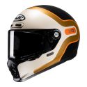 Casco Integrale Hjc V10 Grape Beige Nero Oro Opaco
