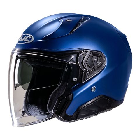 Casco Jet Hjc Rpha 31 Blu Metal Opaco