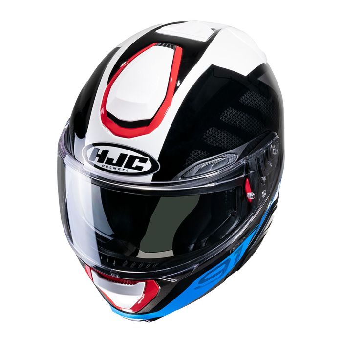 Casco Modulare Hjc Rpha 91 Rafino Nero Blu Rosso
