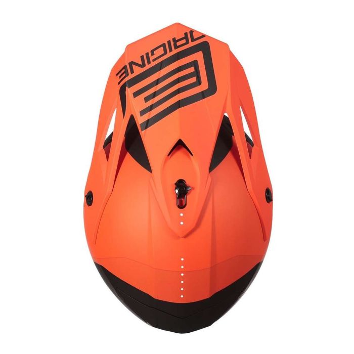 Casco Cross Origine Hero Mx Orange - Black Matt