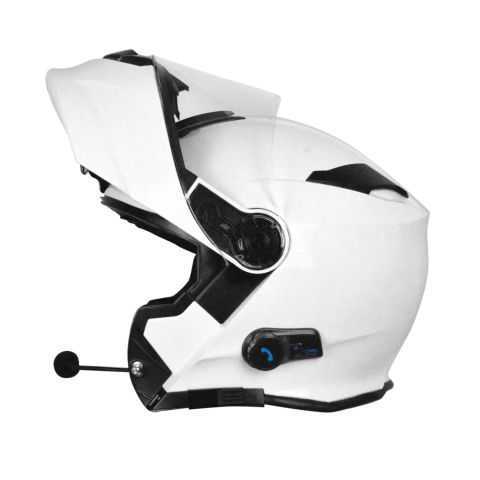 Casco Modulare Con Bluetooth Origine Delta Solid E06 White Gloss