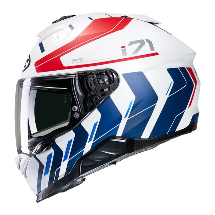 Casco Integrale Hjc I71 Simo Bianco Blu Rosso Opa